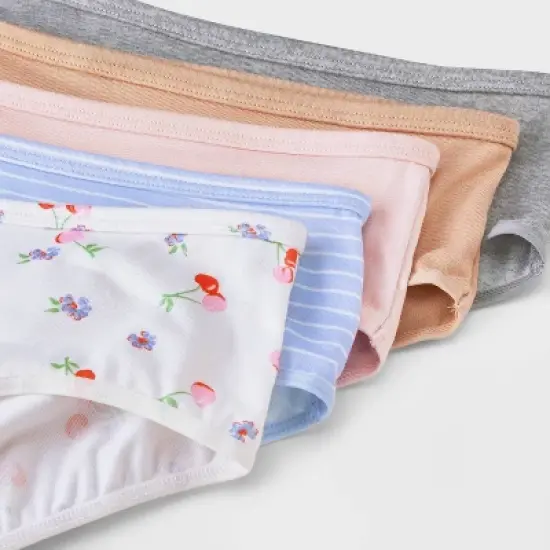 Girls' 5pk 'Cherries' Brushed Microfiber Hipster Underwear - art class&trade; image {3}