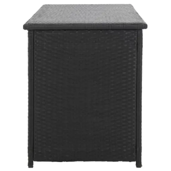 Cosima 53 Inch Wide Outdoor Storage Box - Black - Safavieh image {9}