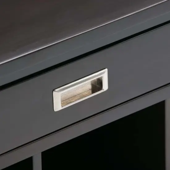 48" Lancaster Solid Wood Entryway Storage Bench with Drawers and Cubbies Espresso Brown - WyndenHall image {3}