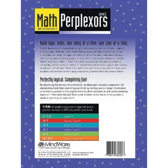 MindWare Math Perplexors: Level C - Brainteasers  - 50 Puzzles image {1}