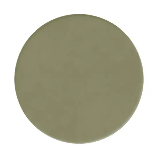 Round Storage Ottoman Light Sage Green Velvet - HomePop image {2}