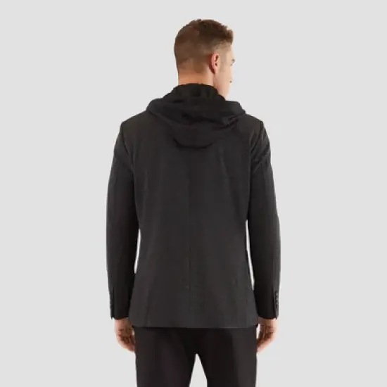 Haggar H26 Men's Tailored Fit Blazer - Charcoal Heather image {1}