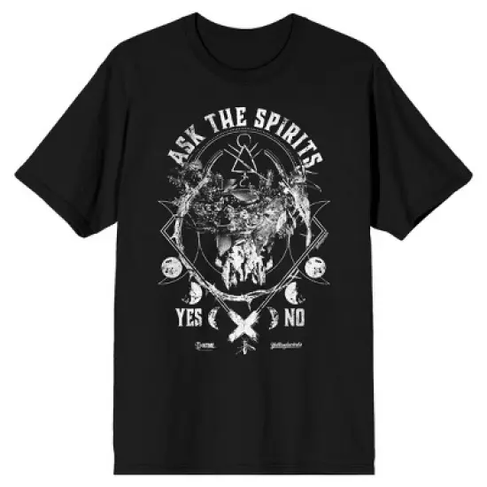 Yellowjackets Ask The Spirits Crew Neck Short Sleeve Black Men's T-shirt image {3}