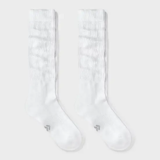 Women's Cushioned Scrunch 2pk Athletic Crew Socks - All In Motion&trade; 4-10 image {8}