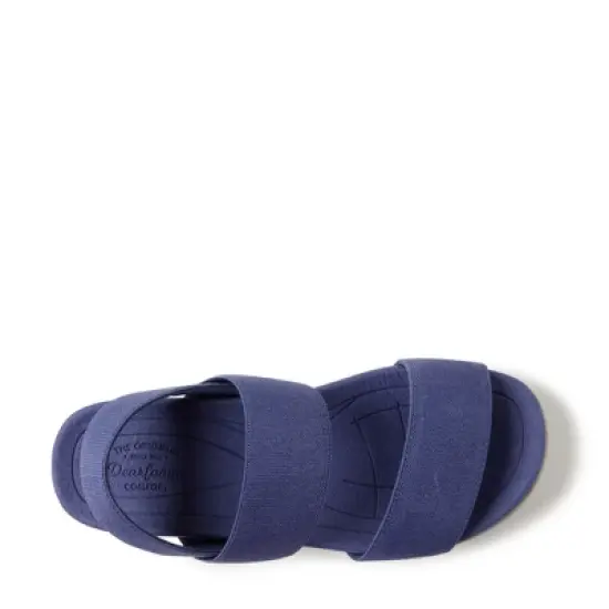 Dearfoams Women's Sloane Low Foam Back Strap Sandal image {3}