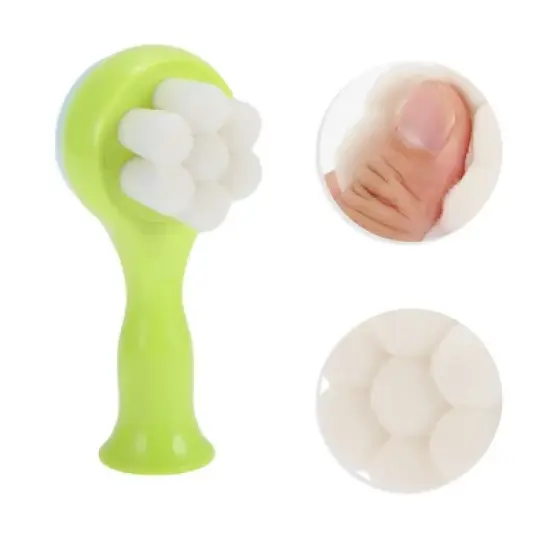 Unique Bargains Soft PBT Fiber Hair Cleansing Brush Big Plum Blossom 5.12"x2.28" 1 Pc image {2}