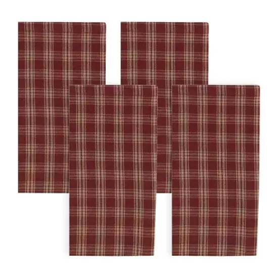 Park Designs Red Sturbridge Napkin Set of 4 image {4}