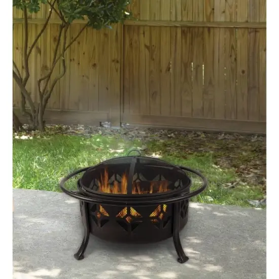 Pleasant Hearth Sunderland Deep Bowl Fire Pit image {2}