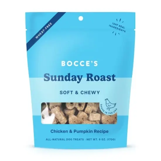 Bocce's Bakery Sunday Roast Soft and Chewy with Chicken and Pumpkin Flavors Dog Treats - 6oz image {3}