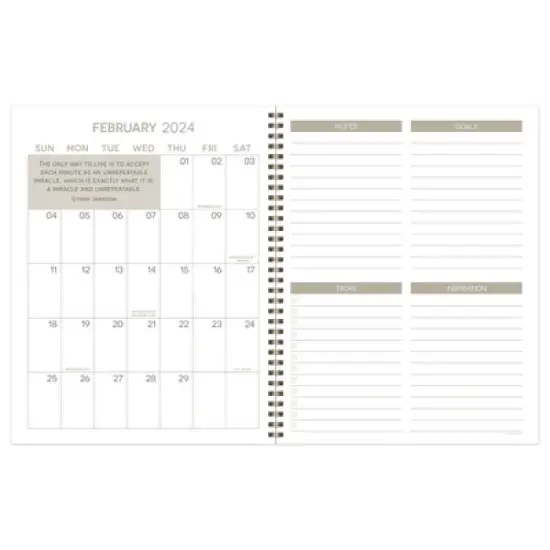 TF Publishing 2023-24 Academic Planner Weekly/Monthly 8.5"x11" Collegiate Brown image {1}