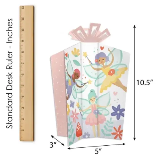 Big Dot of Happiness Let's Be Fairies - Table Decorations - Fairy Garden Birthday Party Fold and Flare Centerpieces - 10 Count image {5}