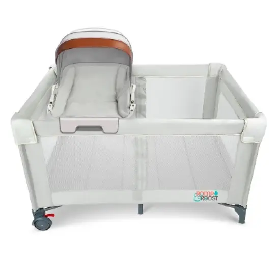 Romp & Roost LUXE Hatch 3-in-1 Travel Bassinet and Lounger - Gray image {1}