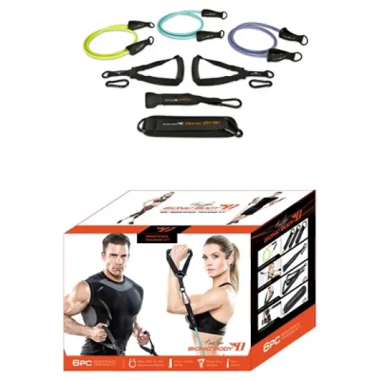 Bionic Body Resistance Band Training Kit 6pc image {1}