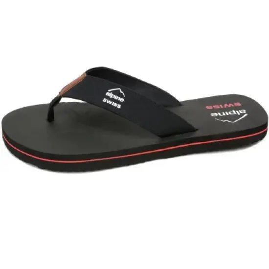 Alpine Swiss Mens Flip Flops Beach Sandals Lightweight EVA Sole Comfort Thongs image {1}