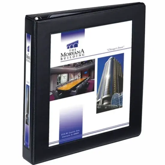 Avery Heavy-Duty Framed View 3-Ring Binder, 1" One Touch EZD Rings, 1 Black Binder (68054) image {6}