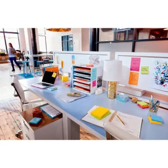 Post-it&reg; Super Sticky Notes, 3 in. x 3 in., Energy Boost Collection, 3 Pads/Pack: Multicolor, Art & Design, 45 Sheets/Pad image {13}