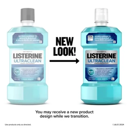 Listerine Ultraclean Tartar Control Antiseptic Mouthwash Cool Mint - 500ml image {2}