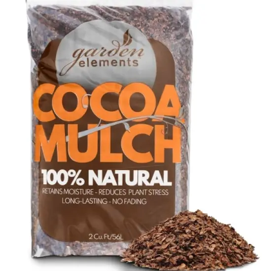 Garden Elements 100% Natural Cocoa Bean Shell Mulch for Gardens, Flower Beds, Potted Plants, Mulching 2 CF image {7}