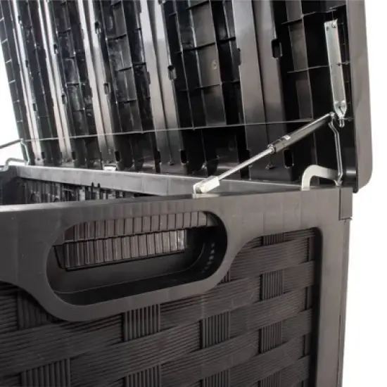 Starplast 153 Gallon Plastic Deck Box Black image {4}