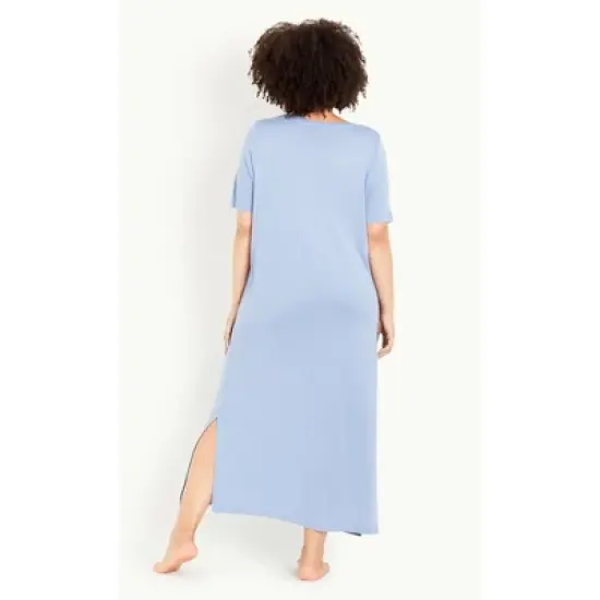 Women's Plus Size Nightdress - pale blue | EVANS image {1}