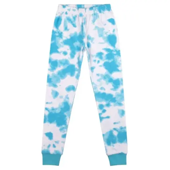 Just Chill Dog Youth Girls Blue & White Wash Short Sleeve Shirt & Sleep Pants Set image {3}