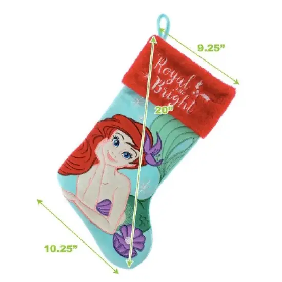 Disney Princess Ariel 20" Applique Christmas Stocking image {4}