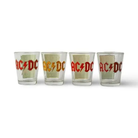 ICUP, Inc. AC/DC Icons 4-Piece 1.5oz Shot Glass Set image {1}