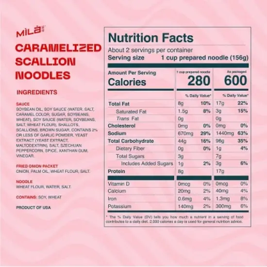 MiLa Frozen Caramelized Scallion Oil Noodle - 5.68oz image {4}