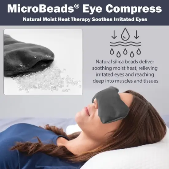 Core Products MicroBeads Eye Compress Moist Heat Therapy Pack image {2}