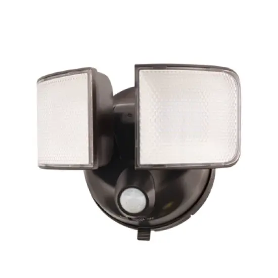 Halo Motion-Sensing Battery Powered LED Bronze Floodlight image {1}