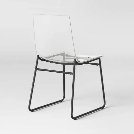 2pk Laurel Acrylic Dining Chairs with Metal Legs - Threshold&trade; image {3}