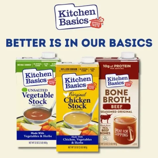 Kitchen Basics Gluten Free Beef Stock - 32oz image {5}