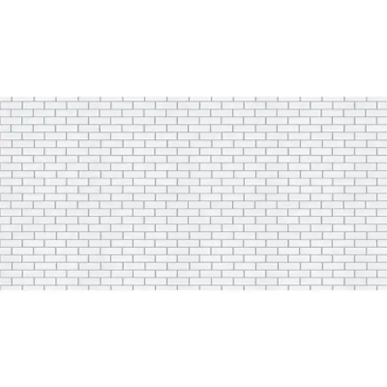 Fadeless Bulletin Board Art Paper, White Subway Tile, 48" x 50', 1 Roll image {1}