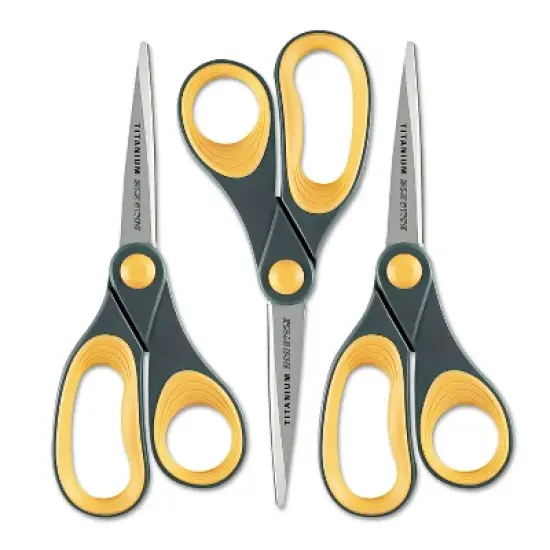 Westcott Non-Stick Titanium Bonded Scissors 8" Straight 3/Pack 15454 image {1}