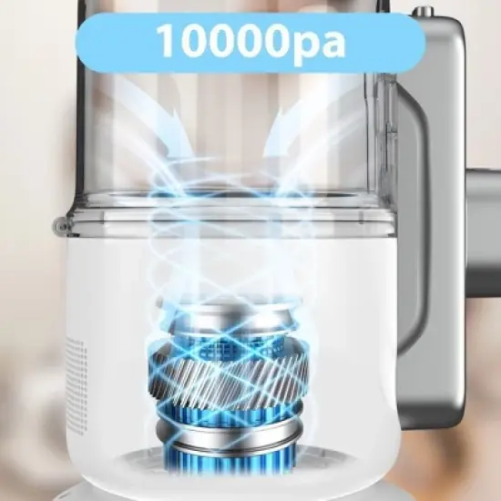 Teendow Dog Grooming Vacuum Kit with 7 Tools, 2L Dust Cup, Pet Hair Clipper & Nail Grinder, 3 Suction Modes, Low-Noise Pet Grooming Vacuum ,Brown image {9}