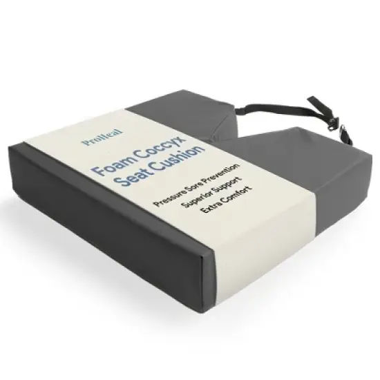 ProHeal High-Density Coccyx Foam Wheelchair Cushion, 3" Height - Offers Lower Back Support - Relief for Pressure Sores and Pain image {3}