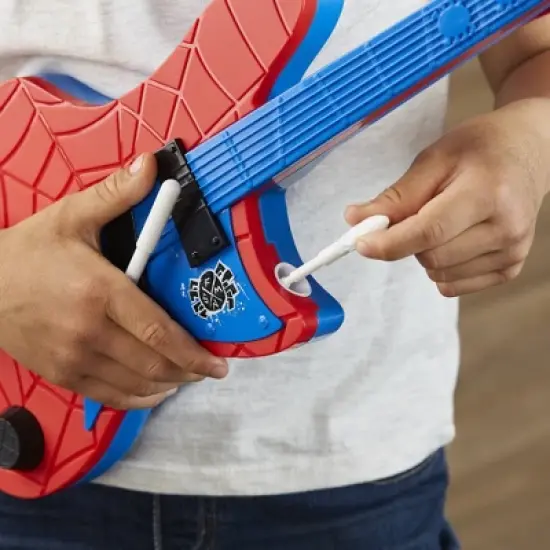 Marvel Spider-Man: Across the Spider-Verse Spider-Punk Web Blast Spider-Man Guitar Toy image {7}