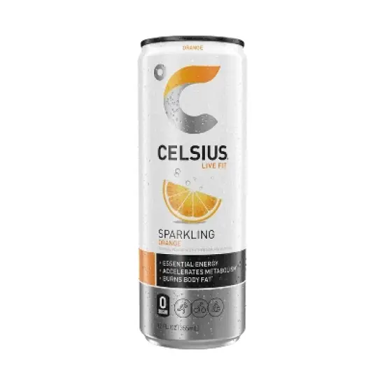 Celsius Sparkling Orange Functional Energy Drink - 4pk/12 fl oz Cans image {4}