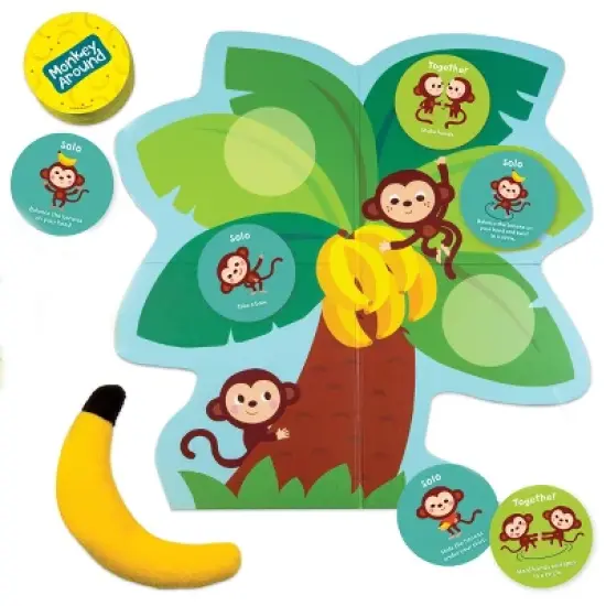 Peaceable kingdom Monkey Around Board Game: Educational Fun with Cards & Figures for 2+ Players, 30+ Minutes of Play image {3}