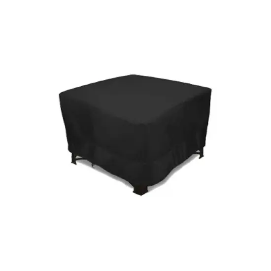 Eevelle 42" Meridian Square Table Fire Pit Cover Black image {9}