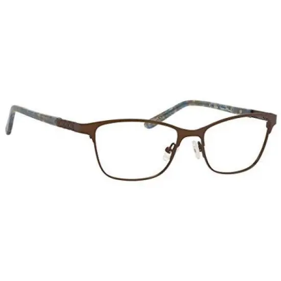 Ernest Hemingway H4822 Womens Rectangular Frame Eyeglasses in Brown 52 mm image {2}