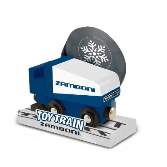 MasterPieces Officially Licensed Zamboni Wooden Toy Train Engine For Kids image {4}