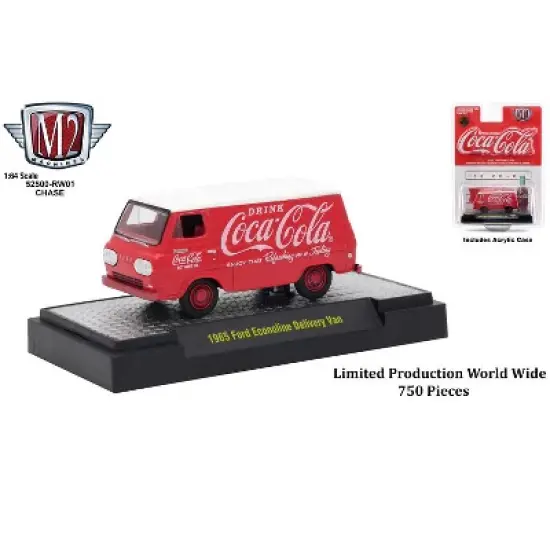 "Coca-Cola" Release 1, Set of 3 Cars Limited Edition to 4,800 pieces Hobby Exclusive 1/64 Diecast Models by M2 Machines image {3}
