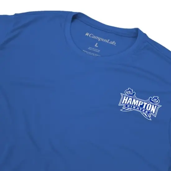 Men's Campus Lab Hampton University Men's Sport Active T-Shirt Left Chest Logo image {4}
