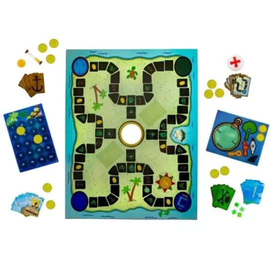 Golden Bell Studios Nickelodeon SpongeBob SquarePants Flying Dutchman's Treasure Hunt Board Game image {1}