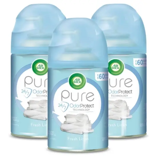 Air Wick Freshmatic Automatic Spray Air Freshener Refill, Fresh Linen Scent, 6.17 Oz image {1}