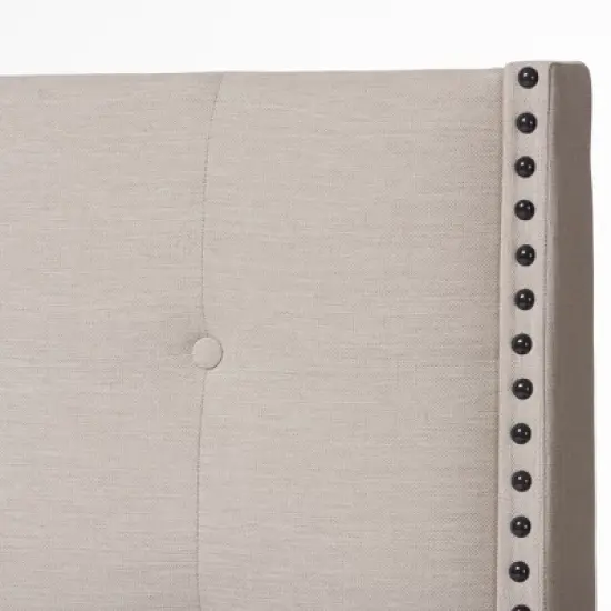 Georgette Modern and Contemporary Fabric Upholstered Bed - Baxton Studio image {3}