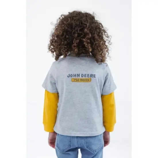 John Deere Tractor Construction 2fer Waffle Knit Long Sleeve T-Shirt Toddler image {3}