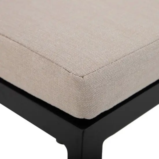 LeisureMod Chelsea Collection Modern Aluminum Outdoor Bar Chair Set of 4 &ndash; Black Patio Seating for Decks, Balconies, Porches, and Outdoor Spaces image {11}