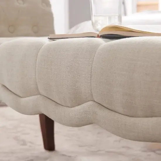 Madison Roll Arm Bench - Linon image {7}